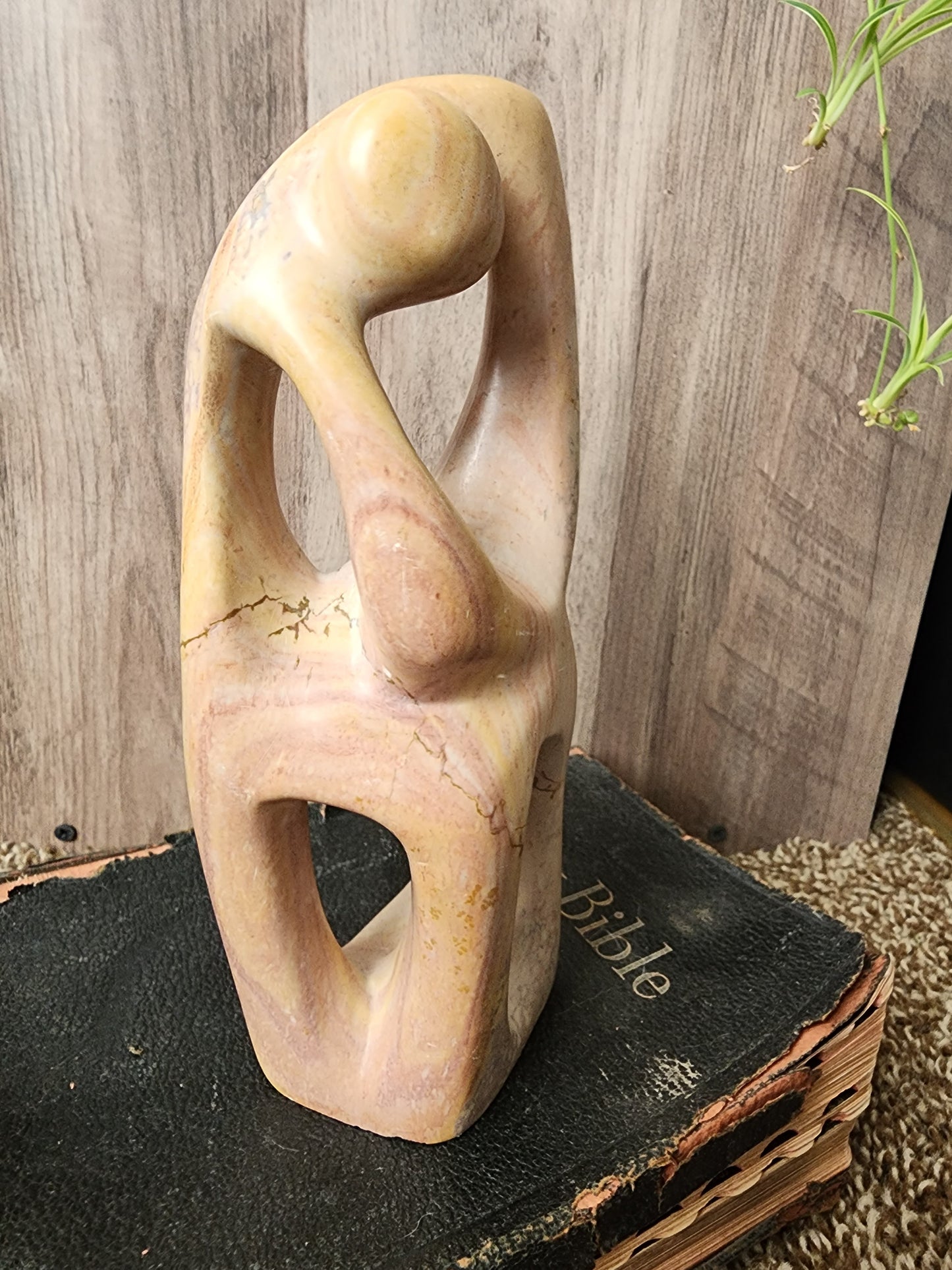 Carved modern sculpture